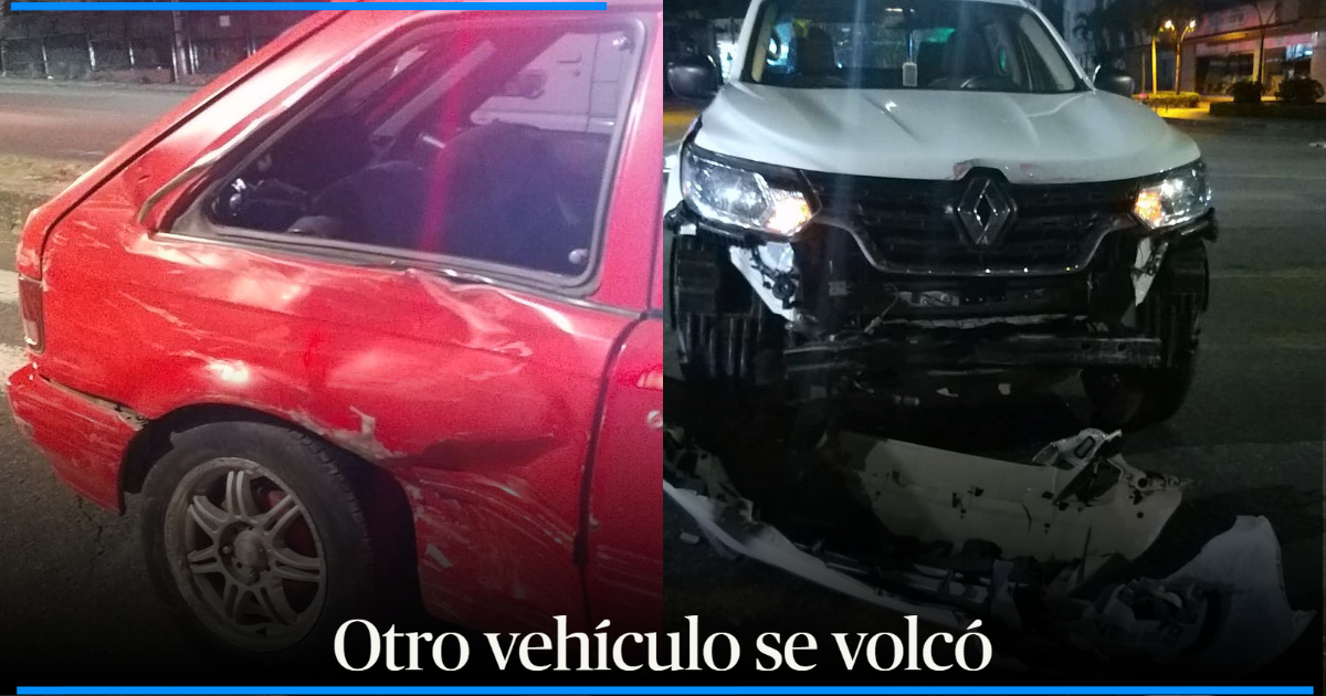 Conductor al parecer borracho protagonizó accidente en Ibagué y huyó